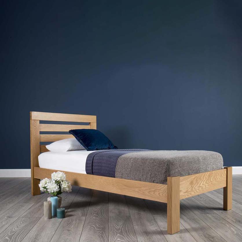 Natural Wood Bed - 100×200cm - SHR174