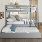 Three-story bed natural wood – Hmz-368