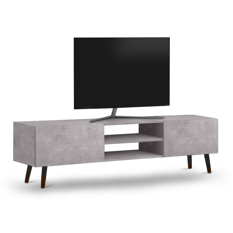 beanomart TV Units - Gray, TV cabinet retro, 150 x 32 x 46 cm