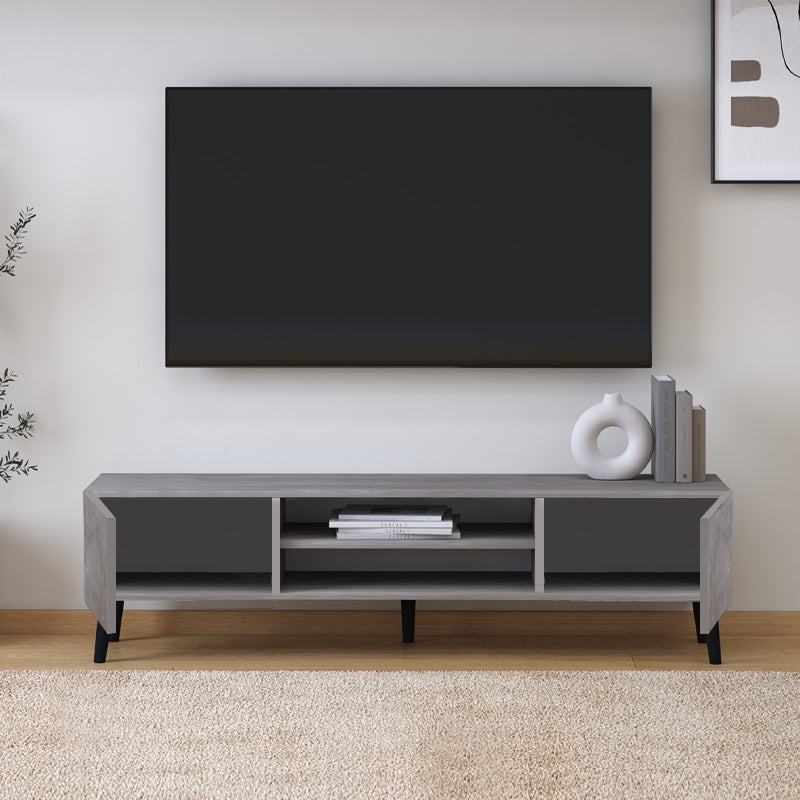 beanomart TV Units - Gray, TV cabinet retro, 150 x 32 x 46 cm
