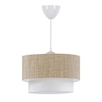 beanomart Ceiling Lights - Beige, Ceiling light E27 fabric single light, 30 x 20 x 55 cm