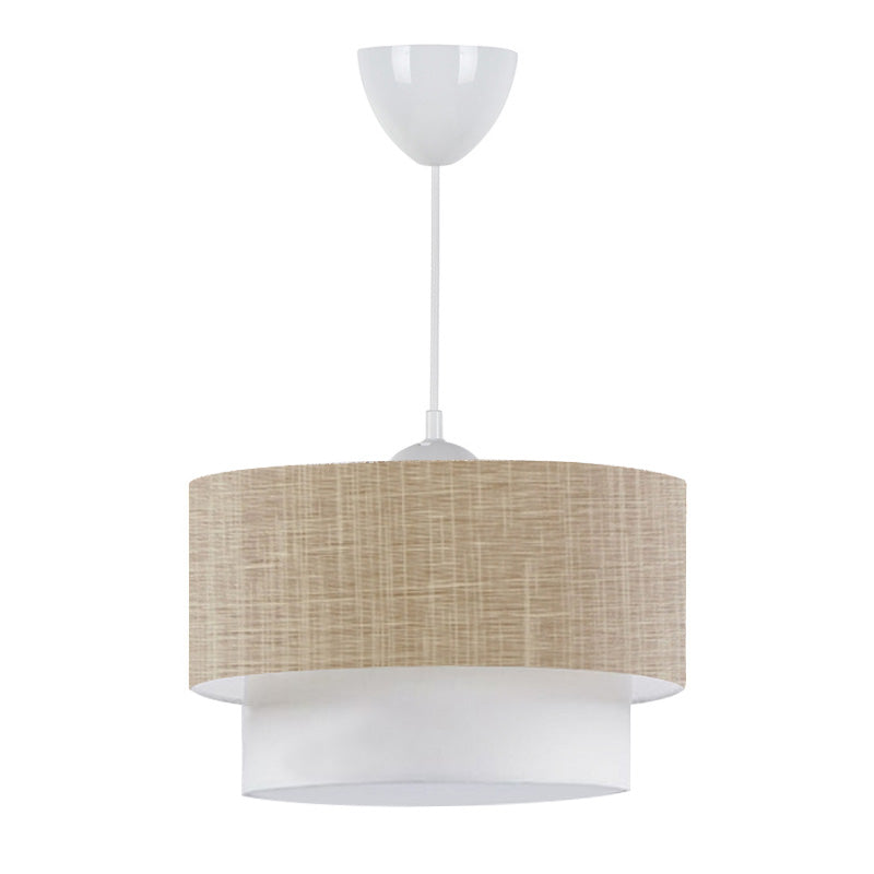 beanomart Ceiling Lights - Beige, Ceiling light E27 fabric single light, 30 x 20 x 55 cm