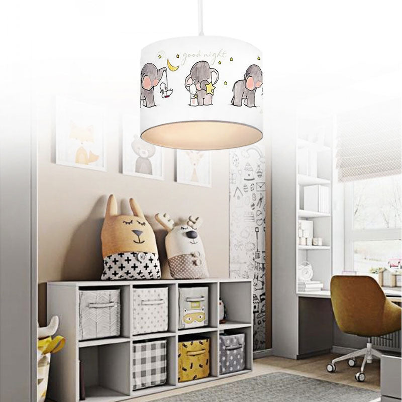 beanomart Ceiling Lights - Ceiling lamp fabric single light with cute, 24 x 22 x 70 cm