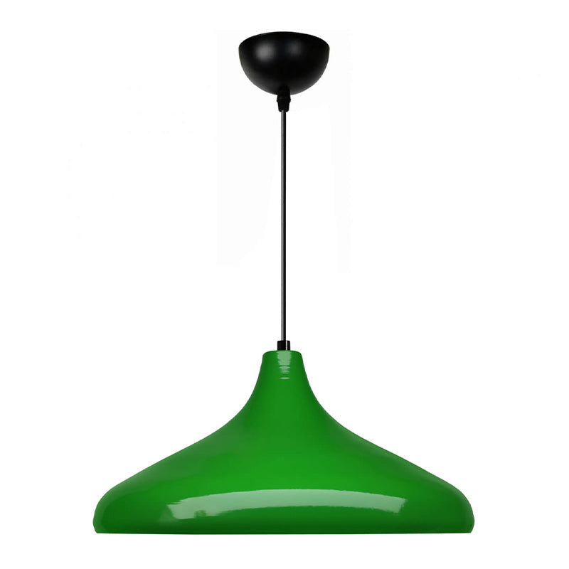 beanomart Ceiling Lights - Green, Ceiling lamp E27 metal single light, Ø31 x 100 cm