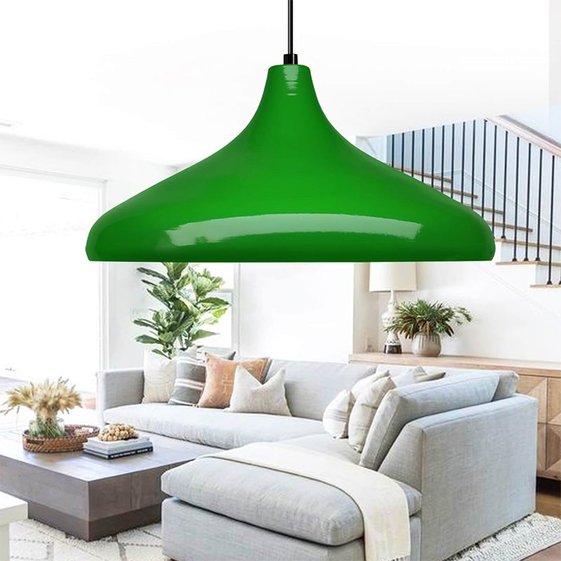 beanomart Ceiling Lights - Green, Ceiling lamp E27 metal single light, Ø31 x 100 cm