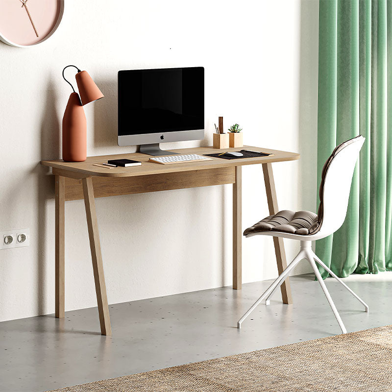 beanomart Office Desks - Beech, work desk natural, 120 x 60 x 75 cm