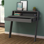 beanomart Office Desks - Anthracite, work desk, 94 x 50 x 91 cm