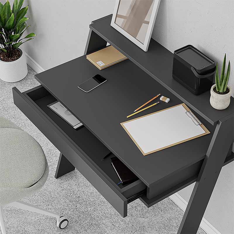beanomart Office Desks - Anthracite, work desk, 94 x 50 x 91 cm