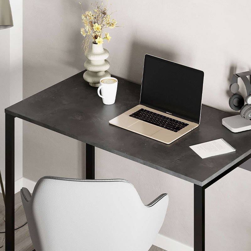 beanomart Office Desks - Retro Gray - Silky Black, 110 x 60 x 75 cm