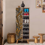 beanomart Shoe Racks - Sonoma, Shoe rack - cabinet, 50 x 38 x 135 cm