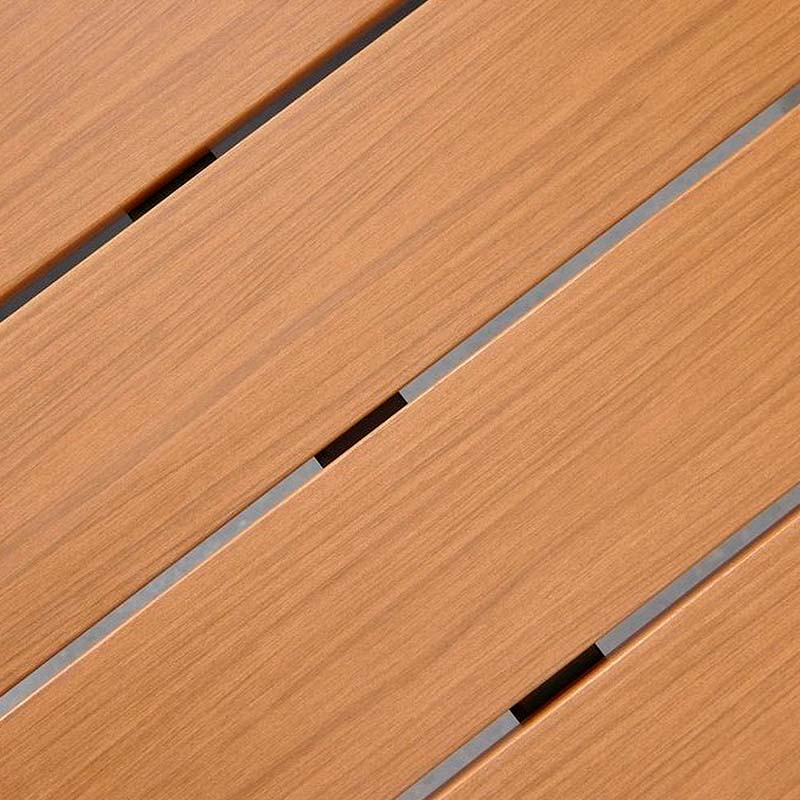 beanomart Dining Tables - Black - Walnut, Garden table metal - wood, 180 x 92 x 75 cm
