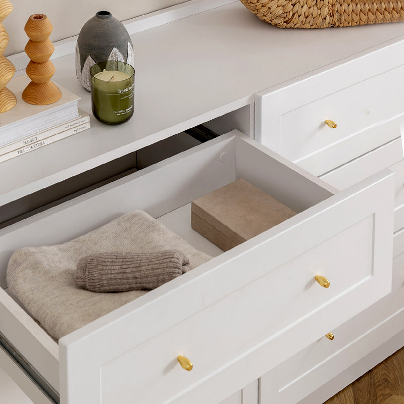 beanomart Chests of Drawers - White, Chest of drawers, 140 x 40 x 75 cm