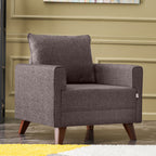 beanomart Chairs - Brown, Armchair fabric, 82 x 81 x 85 cm