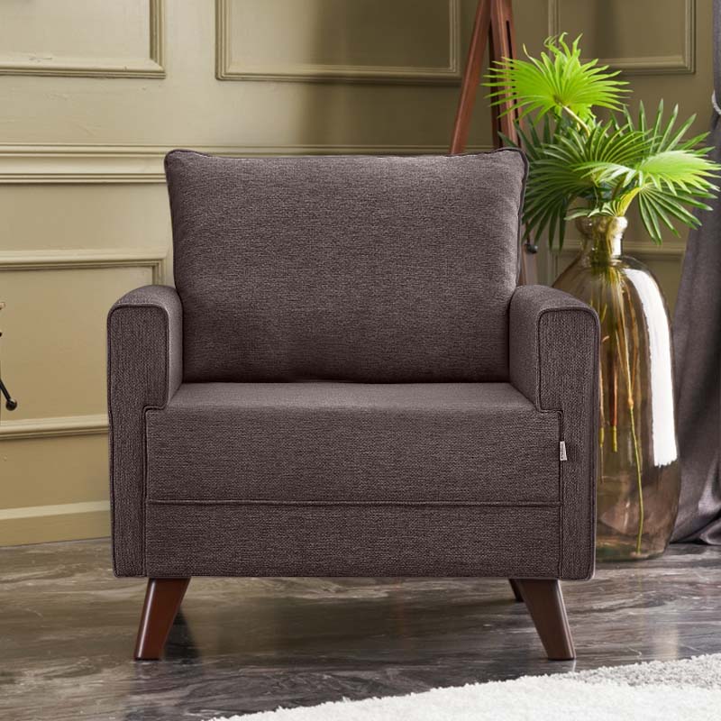 beanomart Chairs - Brown, Armchair fabric, 82 x 81 x 85 cm