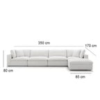 Corner Sofa 170 x 350 cm – Multi colors – Eivvi-132