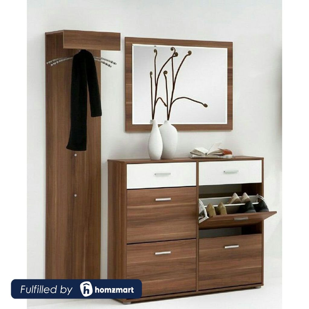 Shoes Storage - Brown & White - PRIWO25