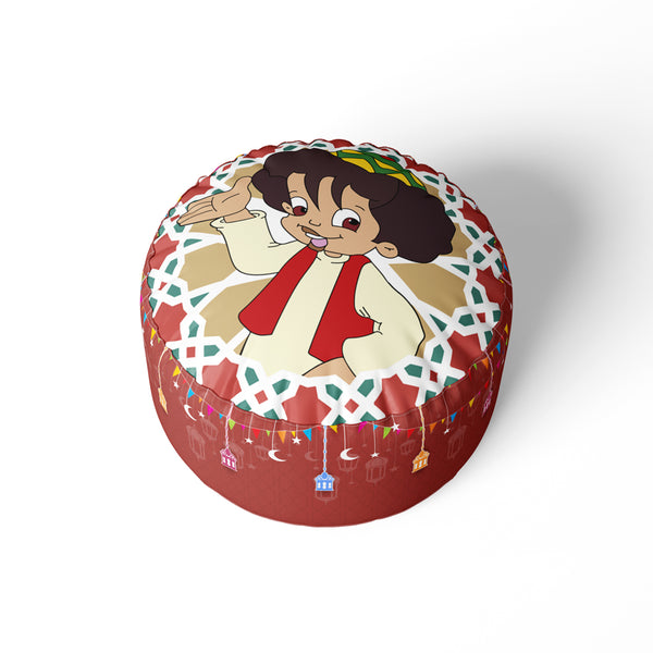 Turkish Sabia Pouf Red